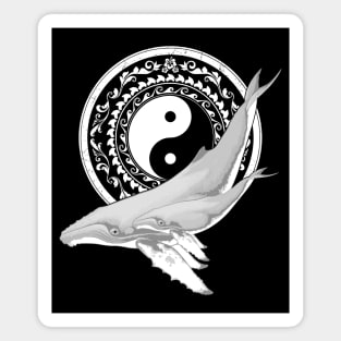 Yin and Yang Humpback Whales Magnet